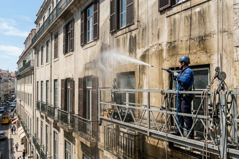 Lavagem de Fachadas: Técnicas Essenciais para Transformar Seu Espaço